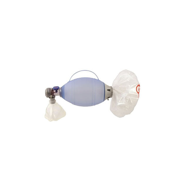 Ambu Oval Silicone Resuscitator, Neonate, with pressure limiting valve, O2 Type Reservoir