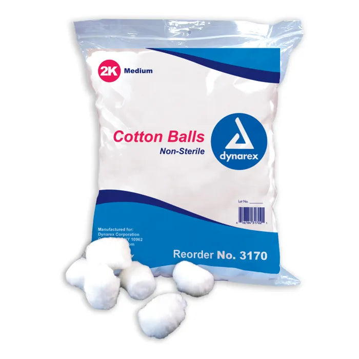 Dynarex Cotton Balls, Medium