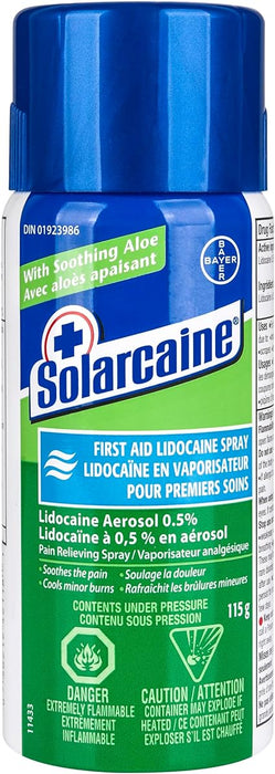 Lidocaine Spray, With Soothing Aloe Vera, 115g