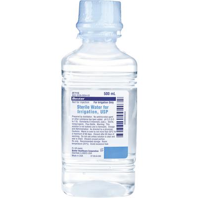 Baxter Sterile Water For Irrigation, Plastic Pour Bottle