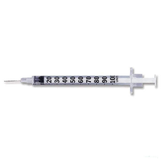 BD U-100 Insulin Syringe, 1ml, 28G x 0.5"