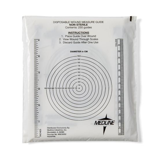 Medline Disposable Wound Measure Guide