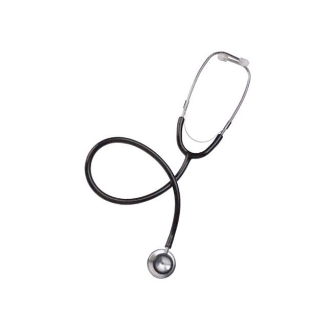 Cardinal Health Stethoscope, Dual-Head, Thicker Tubing, Black