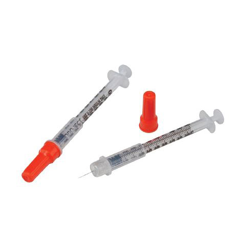 Monoject Insulin Safety Syringe, 1ml, 29G x 0.5"