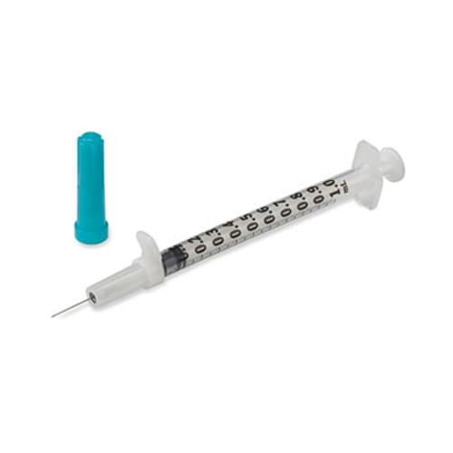 Magellan Tuberculin Safety Syringe With Permanent Needle, 1ml, 28G x 0.5"