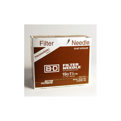 BD Nokor Filter Needle, 19G x 1.5"
