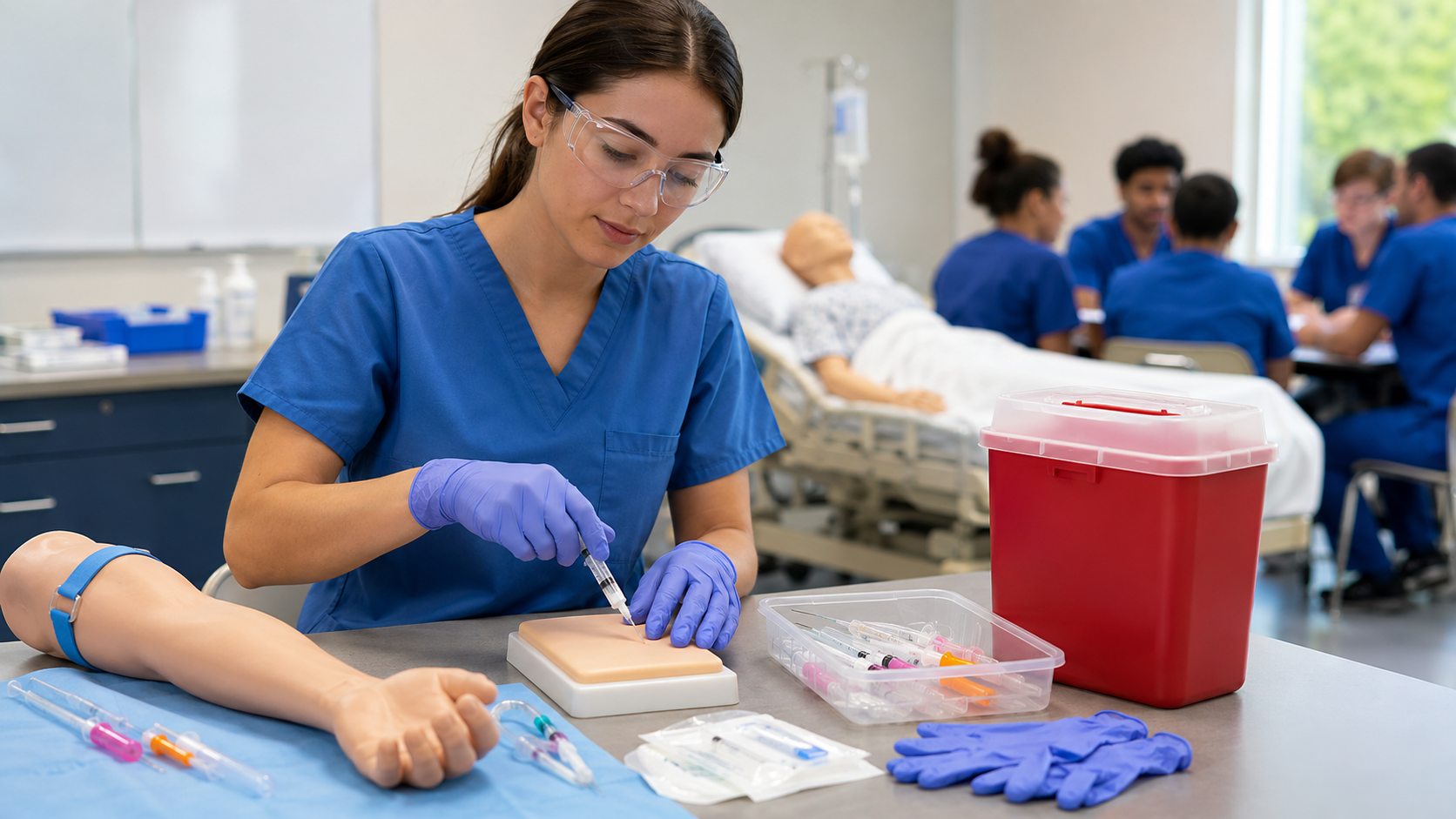 Sharps Safety in Nursing Education: Teaching Needlestick Prevention with Safety Needles and Syringes