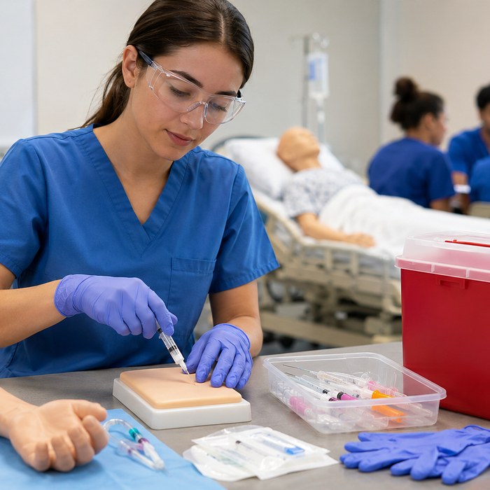 Sharps Safety in Nursing Education: Teaching Needlestick Prevention with Safety Needles and Syringes