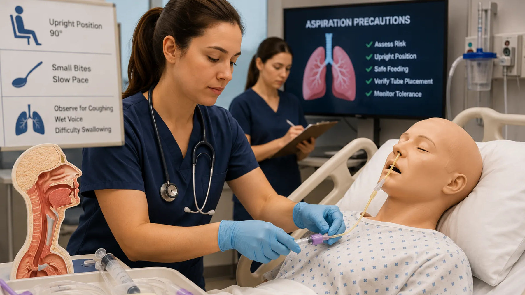 Aspiration Precautions in Nursing Simulation: How to Teach Safe Feeding and Tube Care