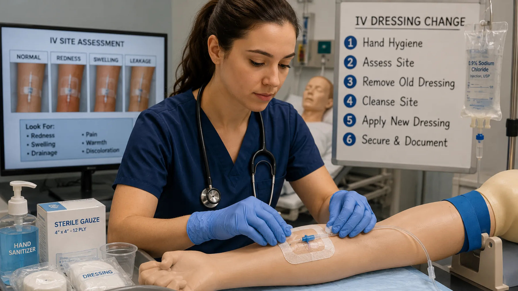 IV Dressing Changes and Site Maintenance: A Step-by-Step Skills Lab Teaching Guide