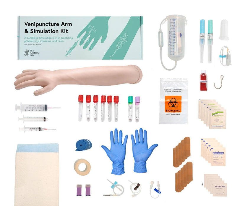 Anatomy Lab Venipuncture and IV Practice Arm Kit and Simulation Arm