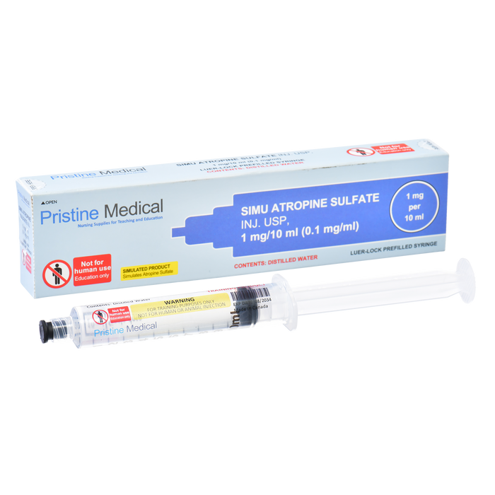 Simu Atropine Sulfate, 0.1 mg/ml, 10ml Prefilled Syringe