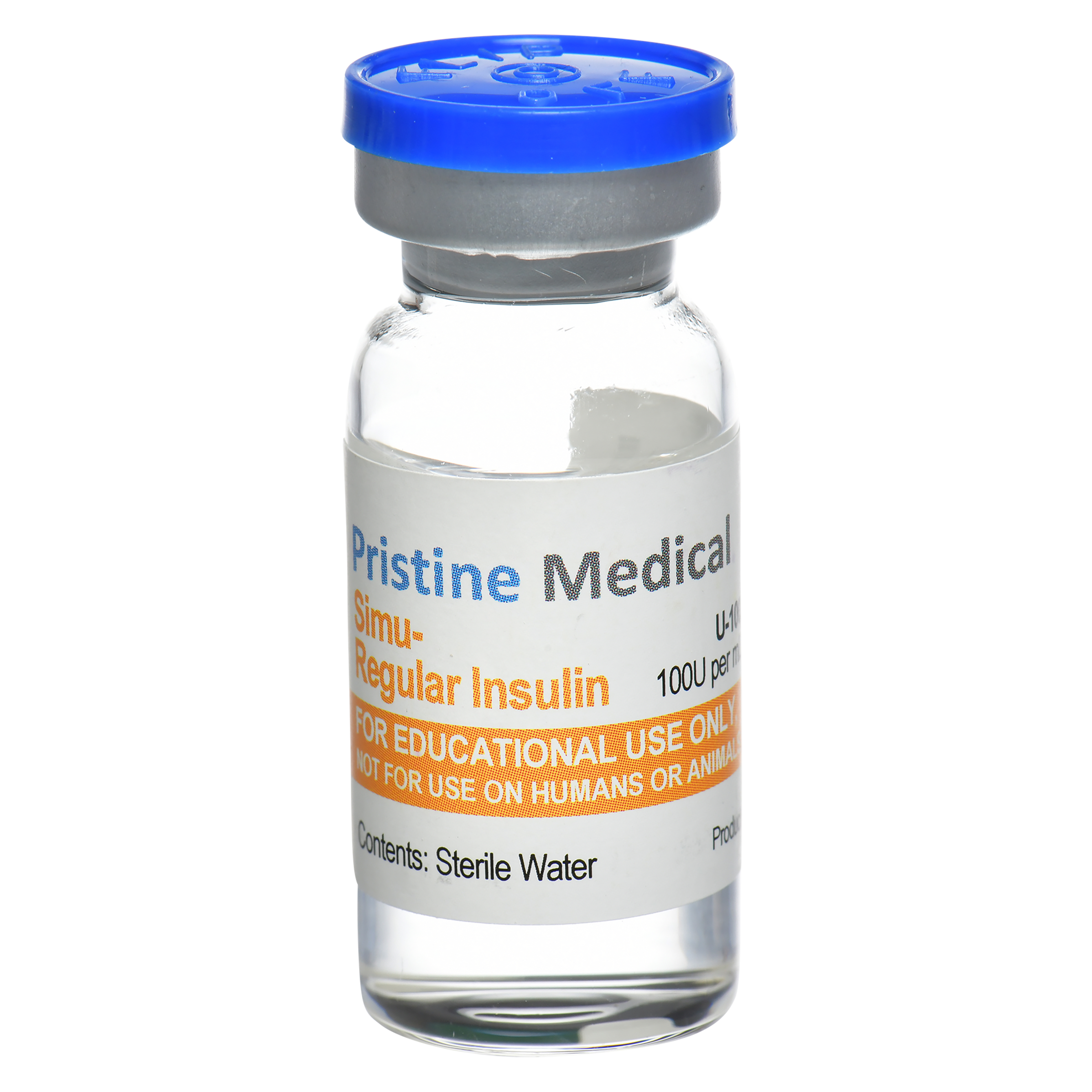Simu Insulin 10ml Vial for Training — Pristine Medical