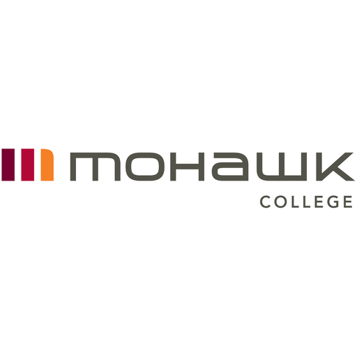 A logo displays the word "MOHAWK" in a sans-serif font next to a stylized graphic, with "COLLEGE" written below.