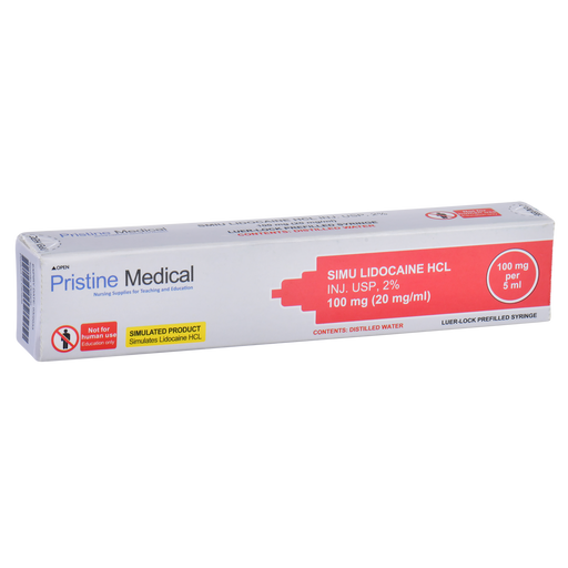 Simu Lidocaine HCl, 5ml Prefilled Syringe box