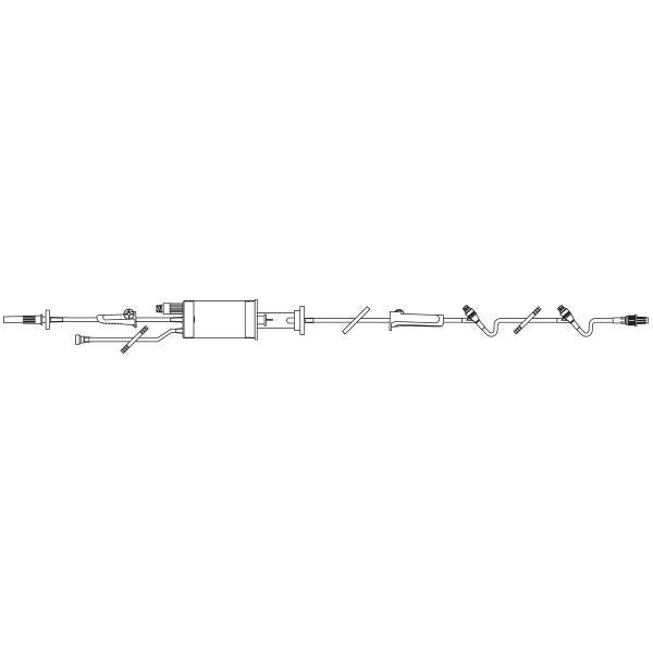 Baxter BURETROL Solution Set, 150 mL Burette Drip Chamber Filter Valve
