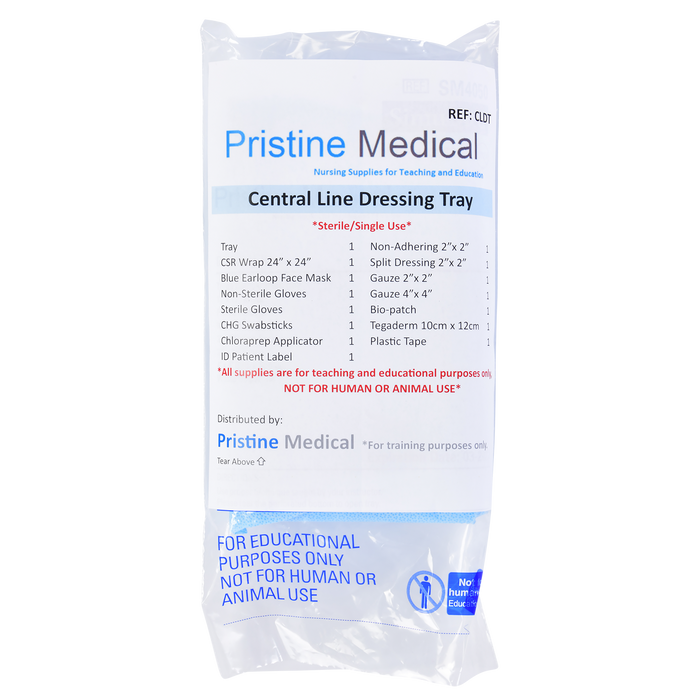 Simulated Central Line Dressing Tray Pristine Medical Simulated Central Line Dressing Tray Pristine Medical
