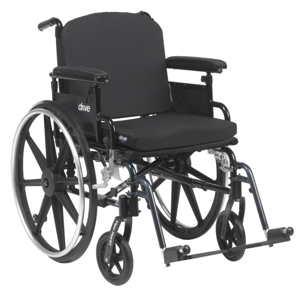 Drive Medical Wheelchair with Full Arms and Removable Swing-Away Footrest