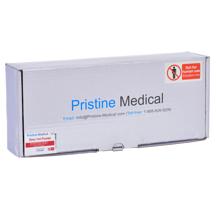 Pristine Medical Simu 1ml Powder box for educational purposes