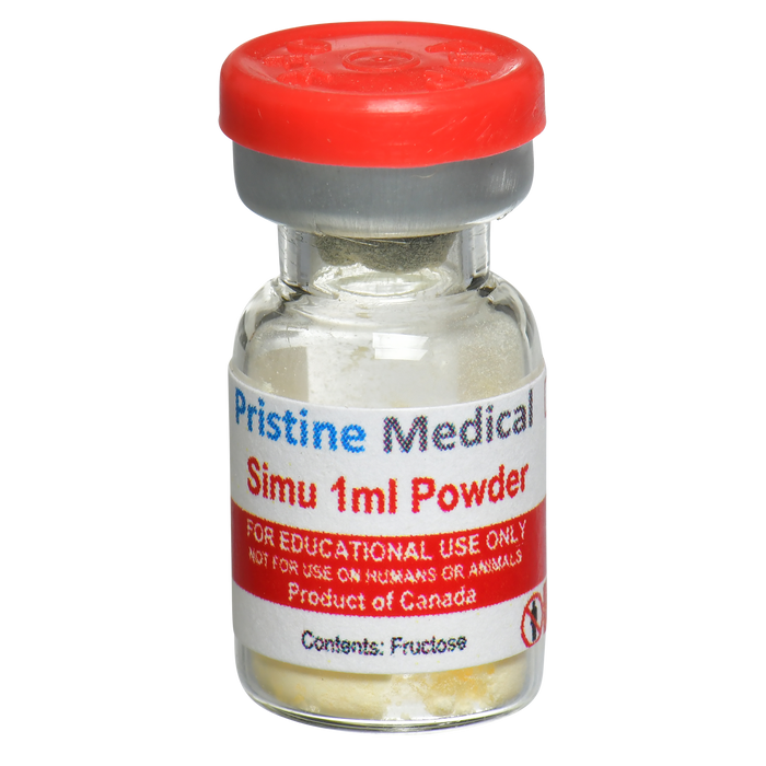 Pristine Medical Simu 1ml Powder vial for educational use