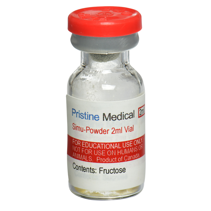 Pristine Medical Simu 2ml Powder vial for training use