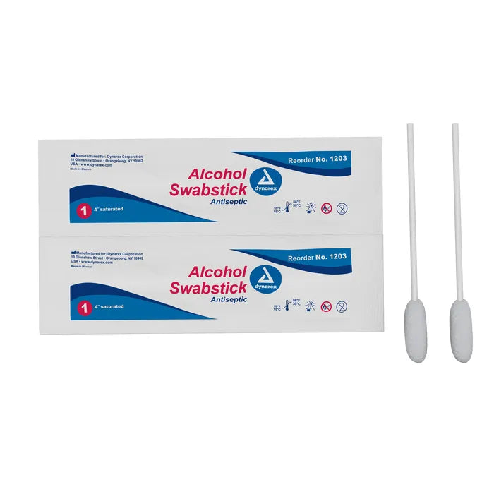 Dynarex Alcohol Swabsticks 4"