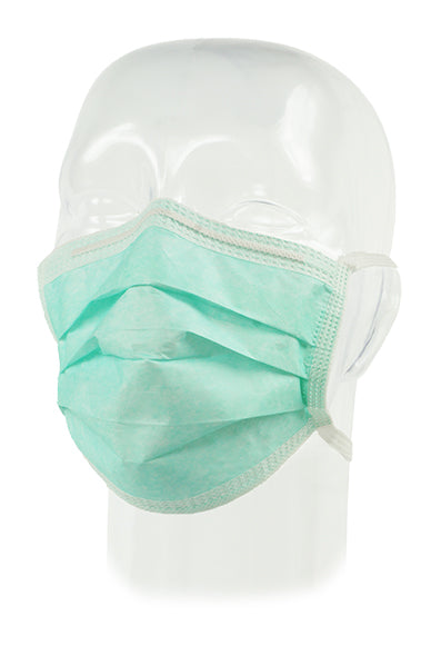 Precept Tape Anti-Fog Surgical Mask, Green, Level 1