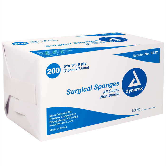 Non-Sterile Dynarex Gauze, 8 ply