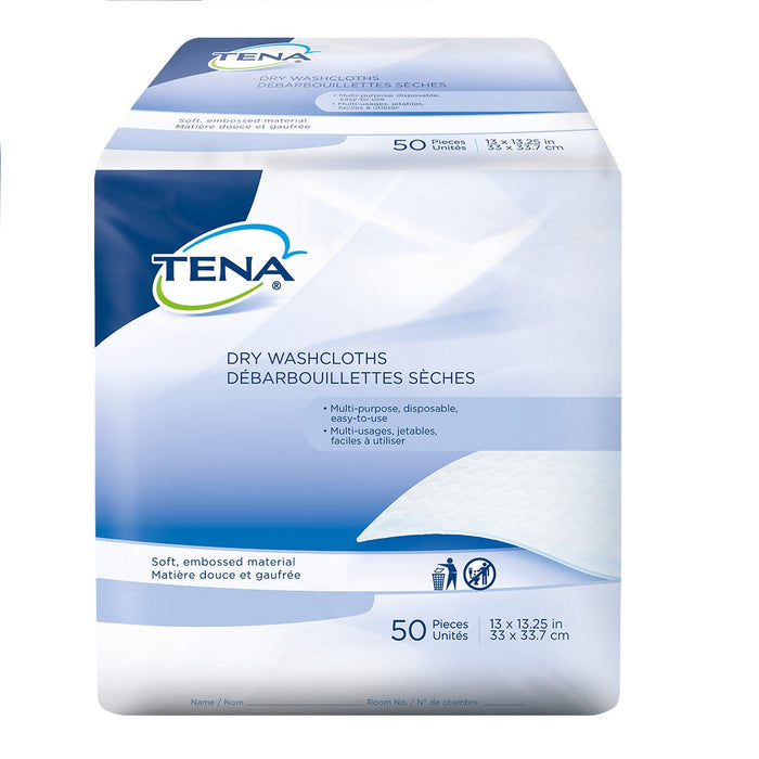 TENA Dry Wipes 13.25" x 13"