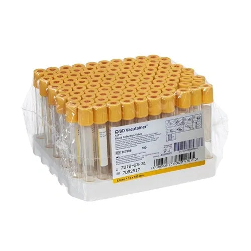 BD Vacutainer Venous Blood Collection Tube, 13x100mm, 5ml