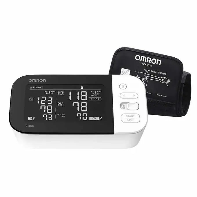 Omron Blood Pressure Monitor With Bluetooth Connectivity