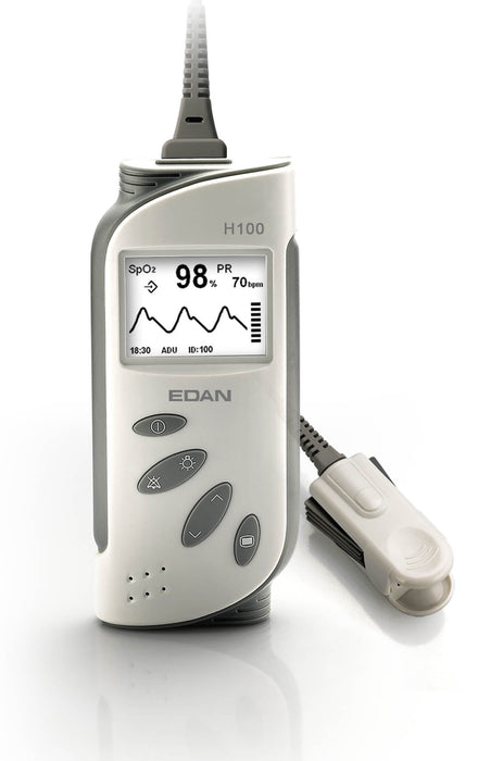 EDAN Hand Held Pulse Oximeter with Adult Finger Sensor