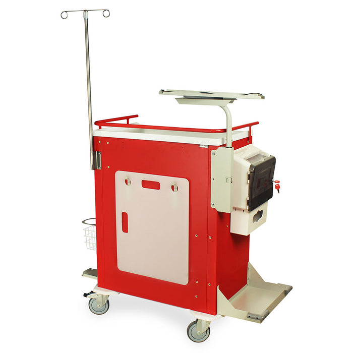 Harloff M-Series Tall Emergency Crash Cart with MD30-EMG3 Super Stat Package