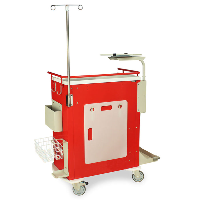 Harloff M-Series Tall Emergency Crash Cart with MD30-EMG3 Super Stat Package