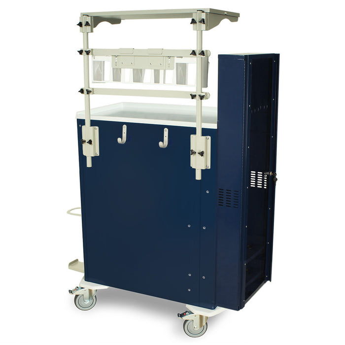 Harloff M-Series Tall Treatment Crash Cart with MD30-AIRWAYPKG Difficult Airway Package