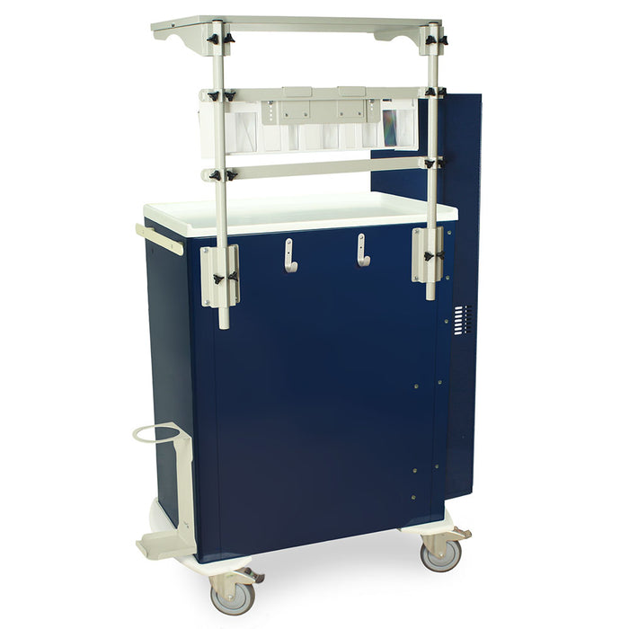 Harloff M-Series Tall Treatment Crash Cart with MD30-AIRWAYPKG Difficult Airway Package