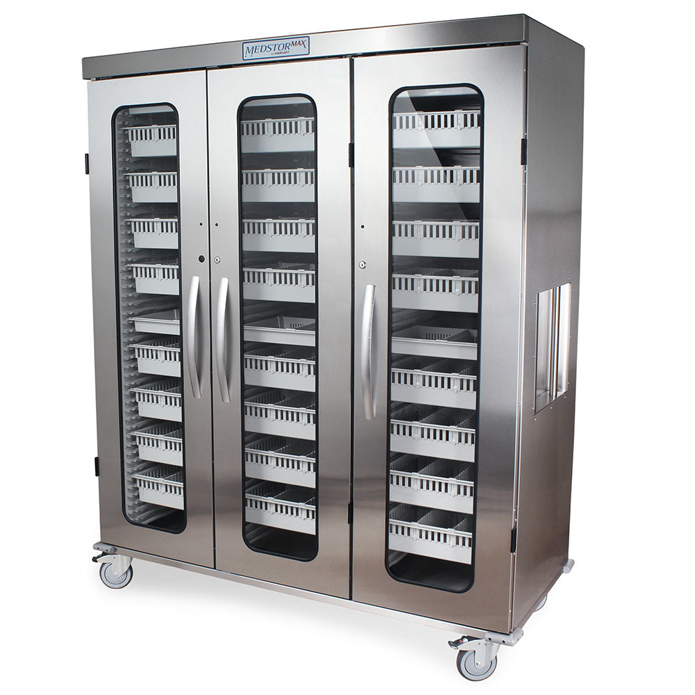 Steel Medical Rack Harloff Triple Column Stainless Steel Medical Storage Cabinet ...