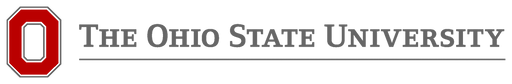 A red and gray Ohio State University logo is displayed alongside the text "The Ohio State University".