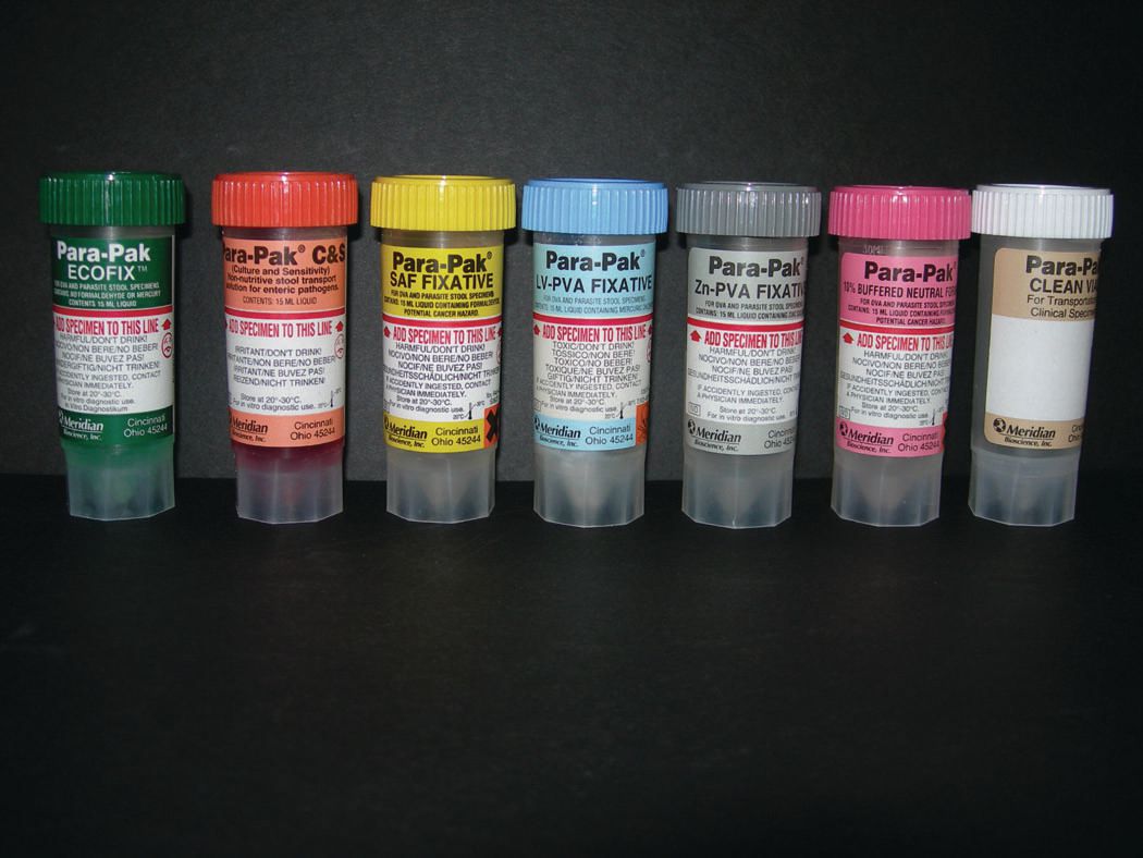 Arup Stool Container Types Para-Pak Stool Transport Systems, SAF Container — Pristine Medical