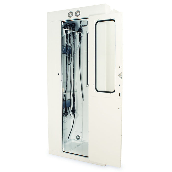 Harloff SureDry Pass Through Scope Cabinet with Dri-Scope Aid, 10-Scope Capacity, Key Lock