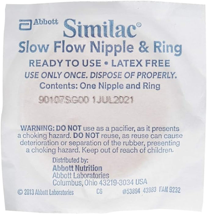 Similac Slow Flow Nipple and Ring