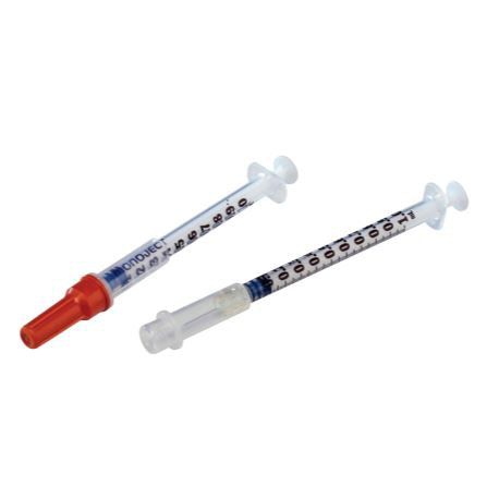 Monoject Tuberculin Syringe with Permanent Needle, 1ml, ODSEC 25G x 5/8"