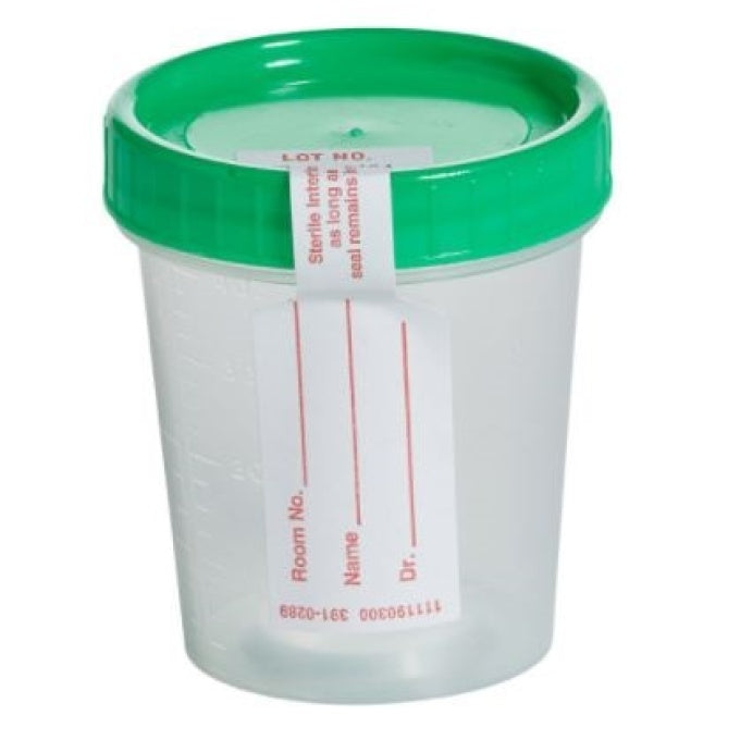 Specimen Cup, Positive Seal Indicator, Sterile