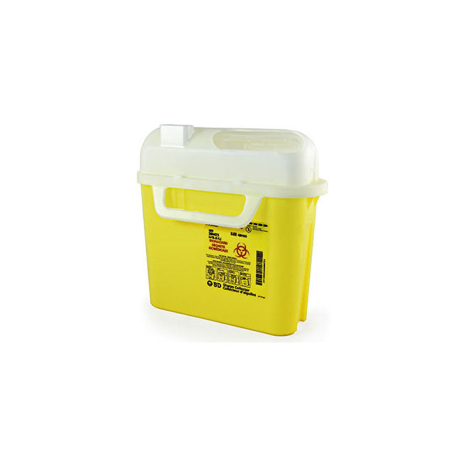 BD Sharps Collector, Horizontal Entry, Yellow 5.1L