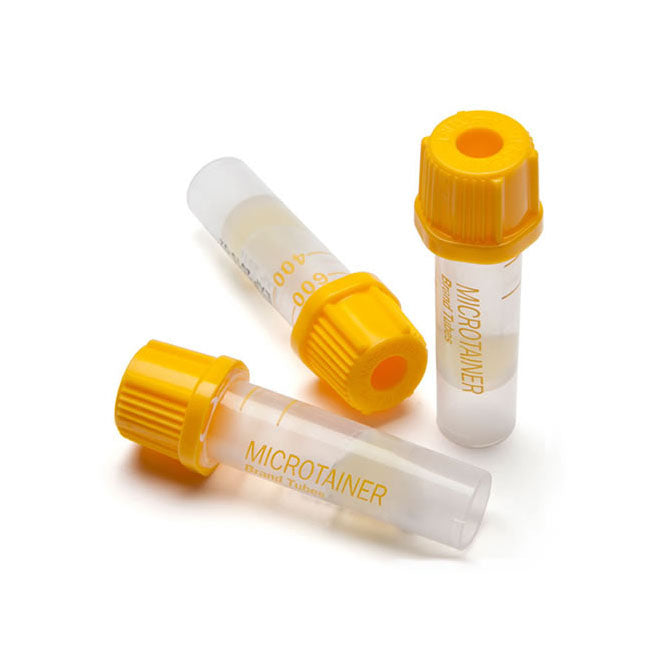 BD Microtainer Tube, Gold Closure, Clear