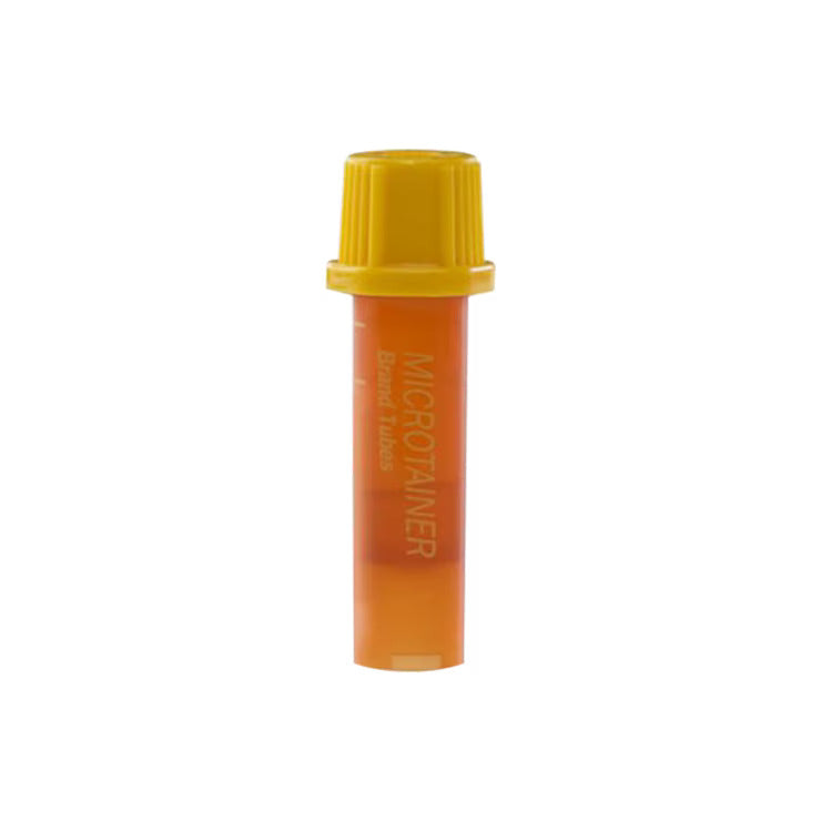 BD Microtainer Tube, Gold Closure, Amber — Pristine Medical