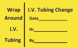 IV Tubing Changed Label